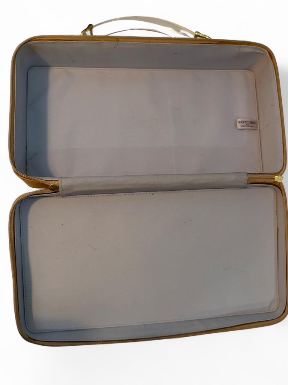 Vintage Estee Lauder Cosmetic Case with Clear Handle and Gold Hardware - Picture 8 of 8